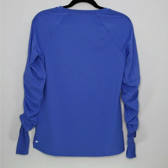 FABLETICS • Cashel Long Sleeve Athleisure Blue Top - Picture 3 of 7